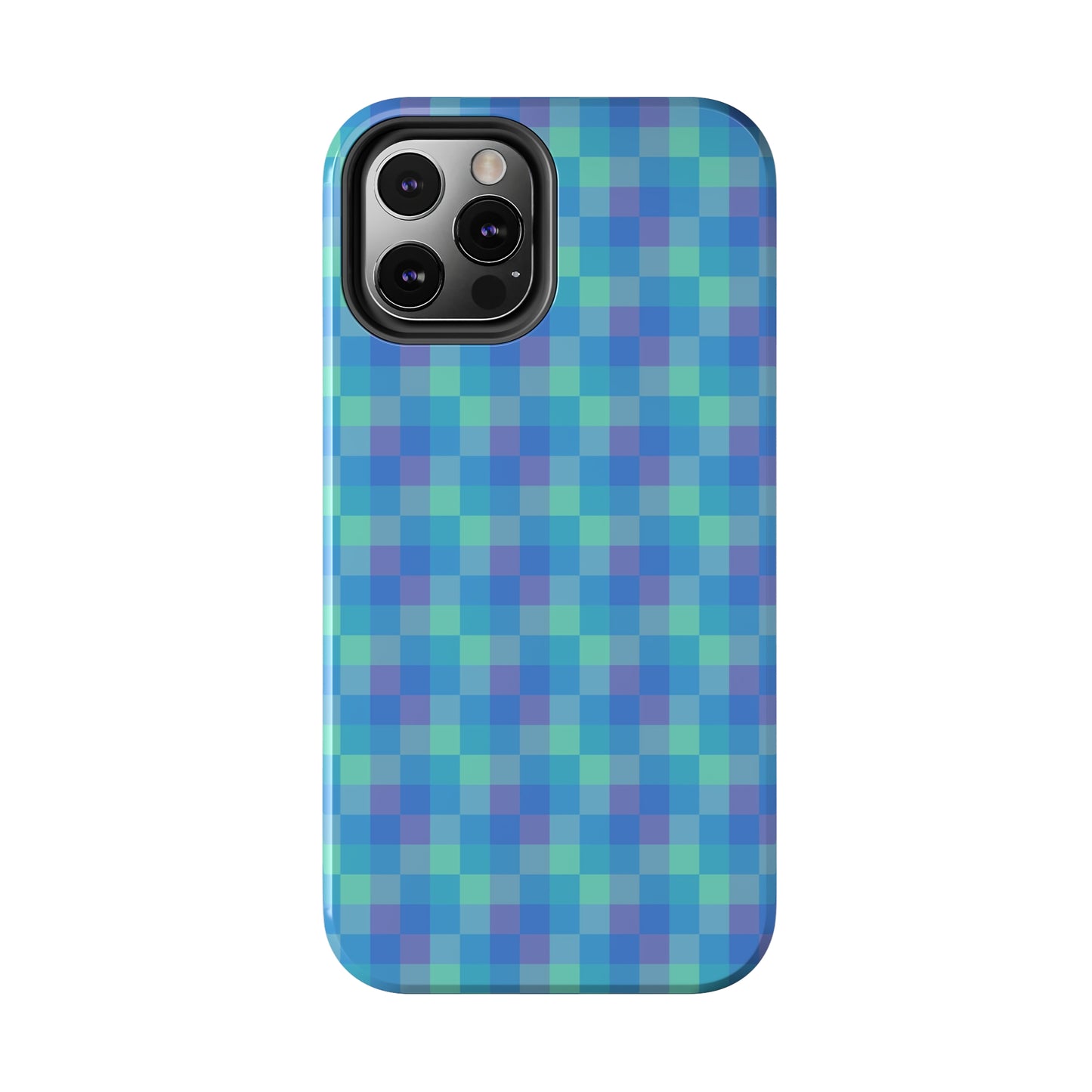 Blue Abstract Tough Phone Case, Cute Cool Trendy Biodegradable Phone Case