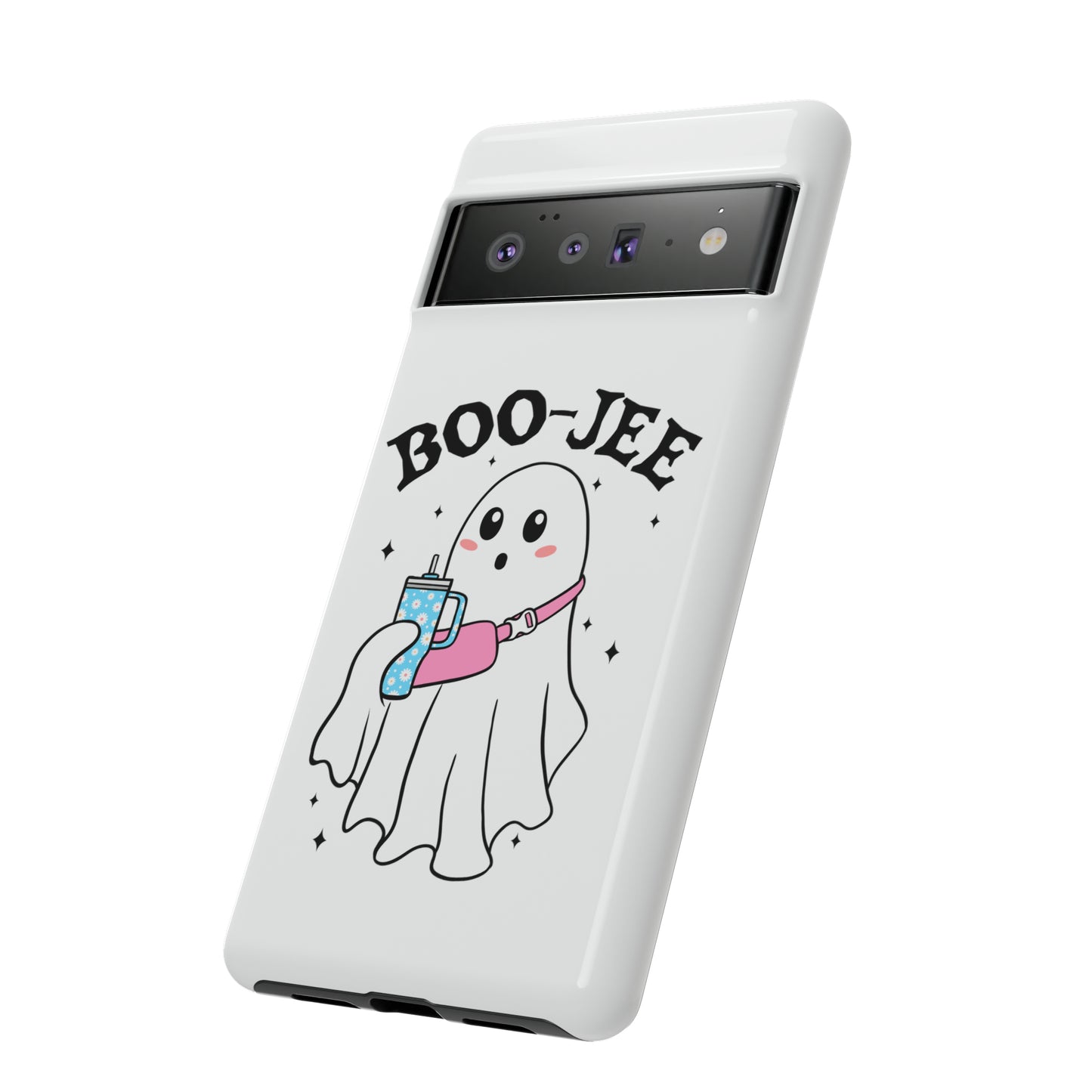 Boo Jee Ghost Phone Case, Halloween Cell Phone Case, Cute iPhone 15 Case