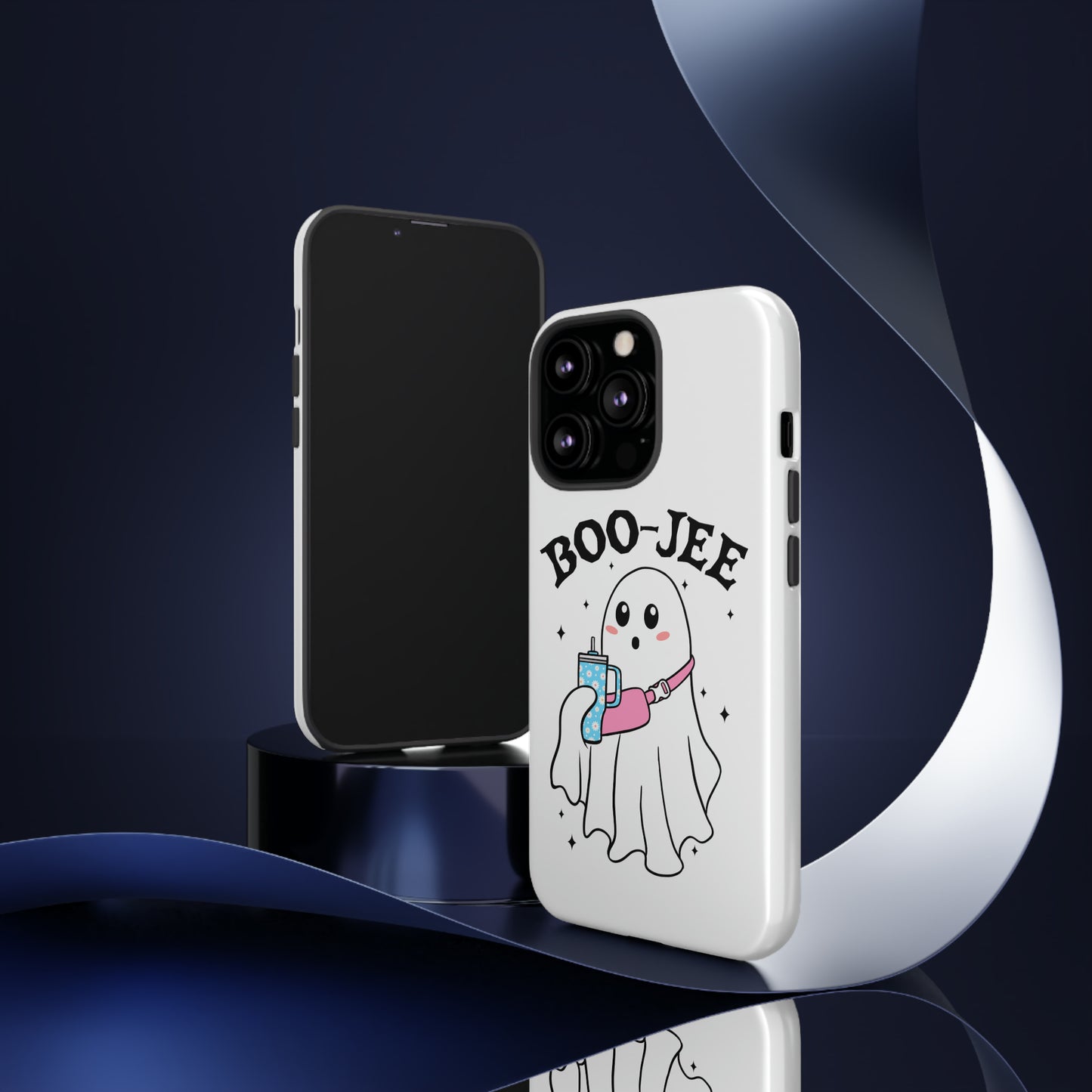 Boo Jee Ghost Phone Case, Halloween Cell Phone Case, Cute iPhone 15 Case