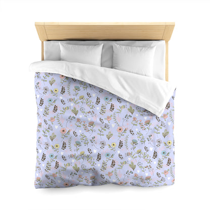 Floral Duvet Cover, Soft Pastel Bedding, Twin Queen King Sizes