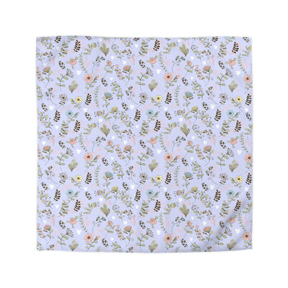 Floral Duvet Cover, Soft Pastel Bedding, Twin Queen King Sizes