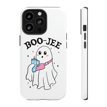 Boo Jee Ghost Phone Case, Halloween Cell Phone Case, Cute iPhone 15 Case