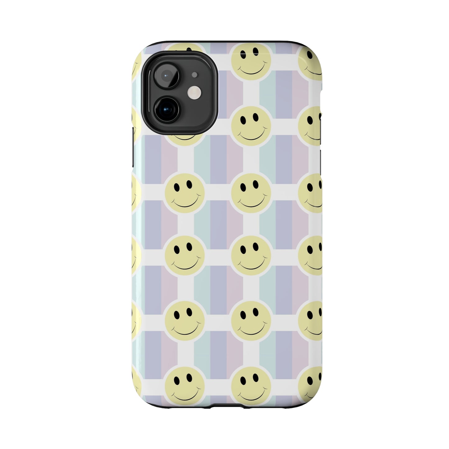 Smiley Face Retro Tough Phone Case, Cute Cool Trendy Biodegradable Phone Case