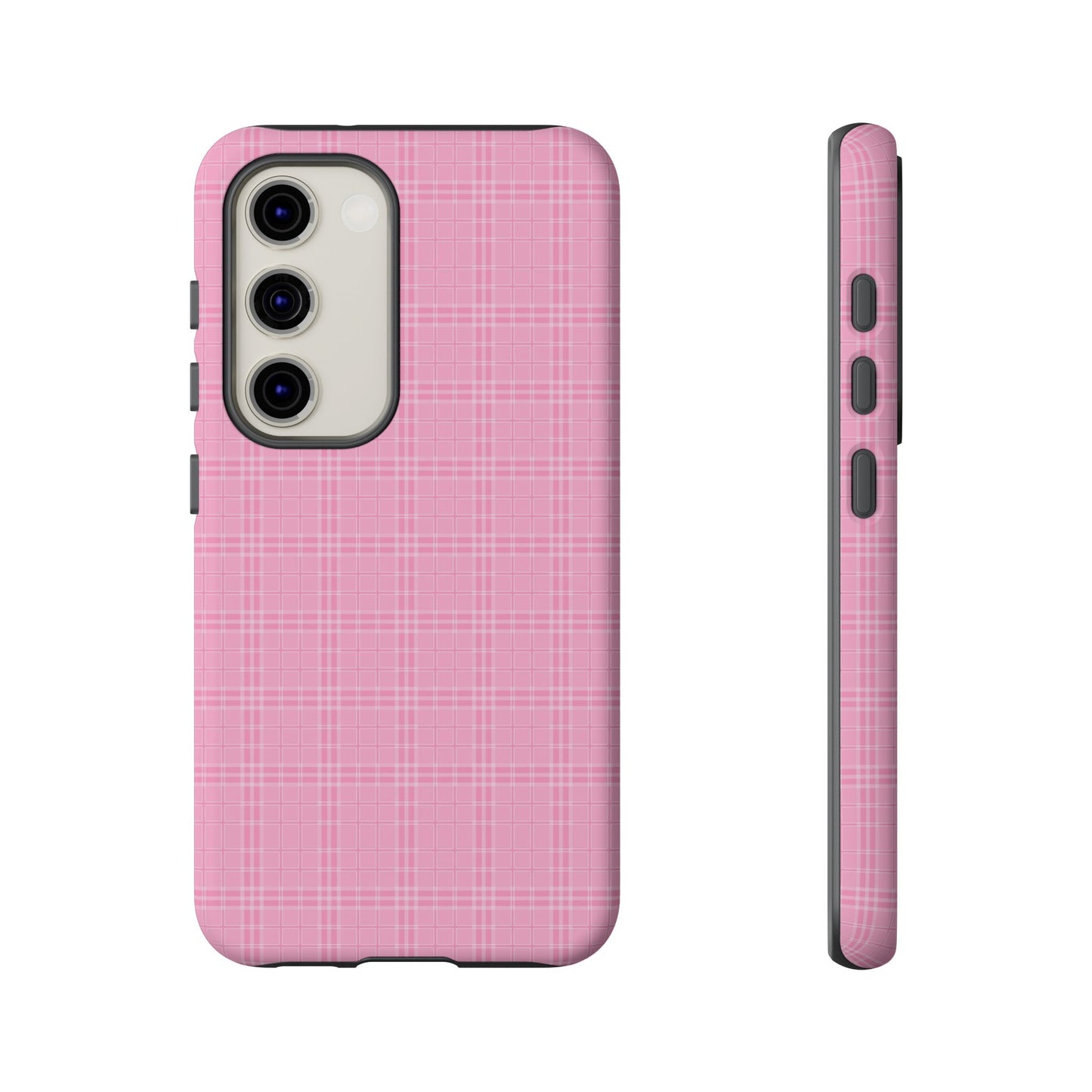 Pink Plaid Phone Case Pink Checkered Cell Phone Case