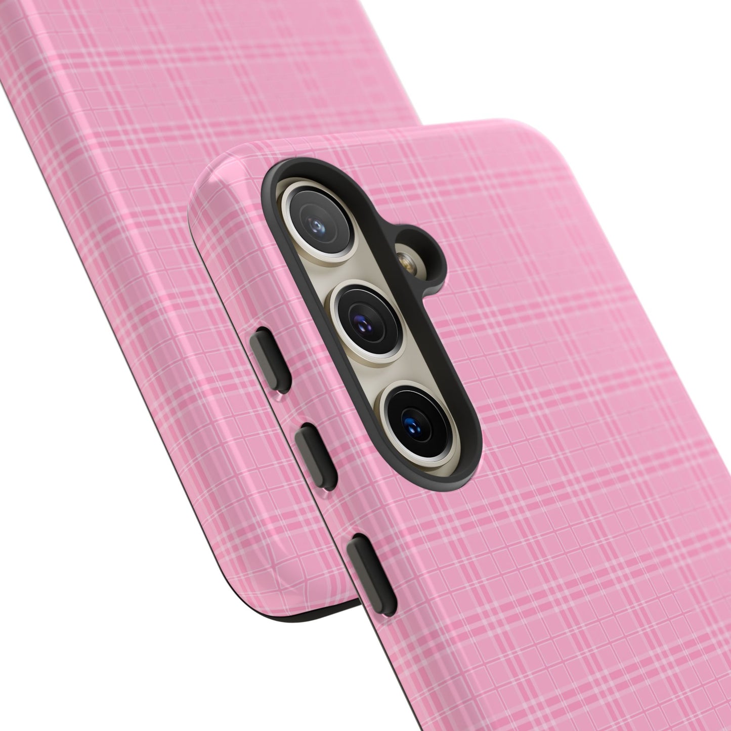 Pink Plaid Phone Case Pink Checkered Cell Phone Case