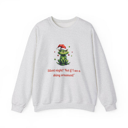 Christmas Cat Sweatshirt-Christmas Crewneck-Funny Cute Cat Sweater