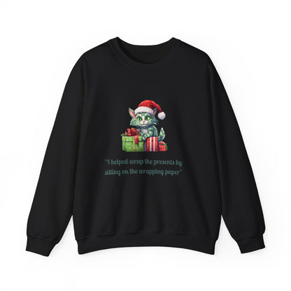 Funny Christmas Cat Sweatshirt - Christmas Crewneck- Holiday Sweatshirt