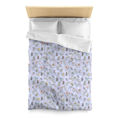 Floral Duvet Cover, Soft Pastel Bedding, Twin Queen King Sizes