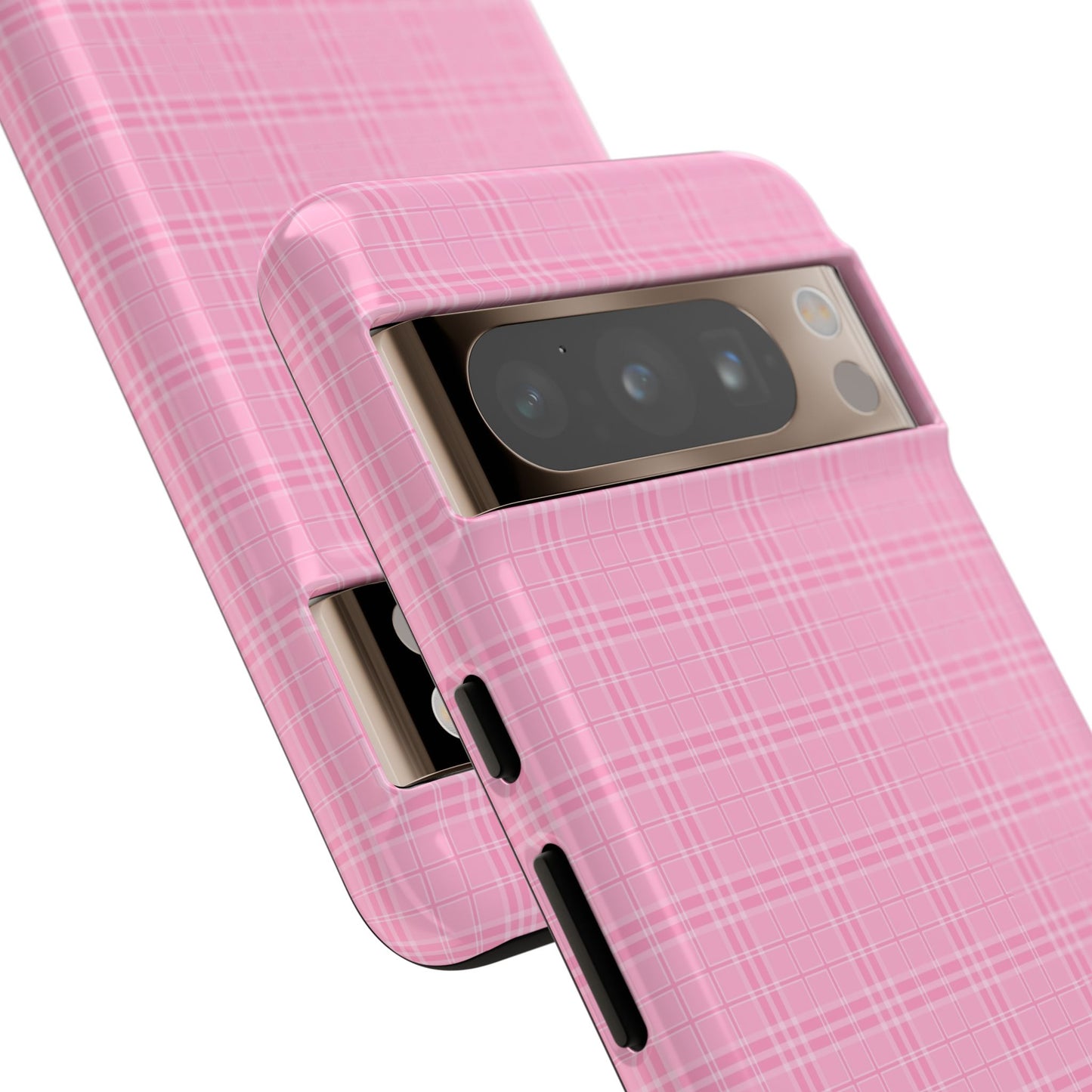 Pink Plaid Phone Case Pink Checkered Cell Phone Case