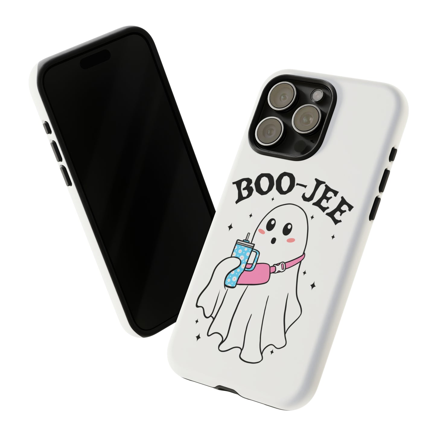 Boo Jee Ghost Phone Case, Halloween Cell Phone Case, Cute iPhone 15 Case