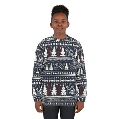 Fair Isle Christmas Sweatshirt for Men Holiday Sweater Scandinavian Sweatshirt Gift