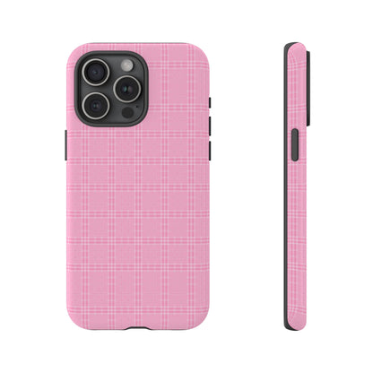 Pink Plaid Phone Case Pink Checkered Cell Phone Case