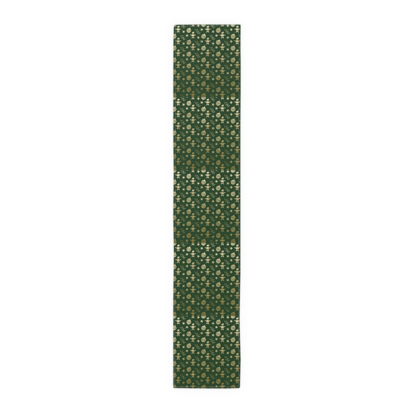 Christmas Table Runner, Green Elegant Table Decoration, Holiday Table Decor