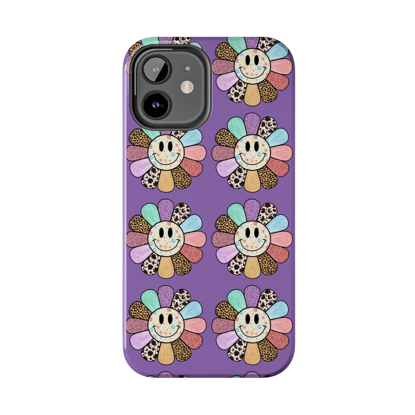 Smiley Face Retro Tough Phone Case, Cute Cool Trendy Biodegradable Phone Case