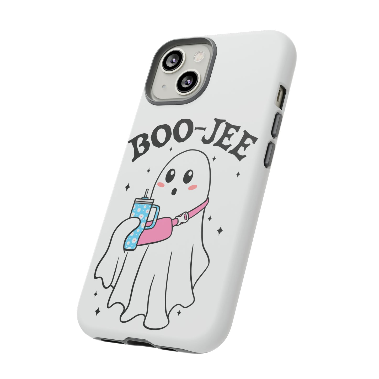 Boo Jee Ghost Phone Case, Halloween Cell Phone Case, Cute iPhone 15 Case