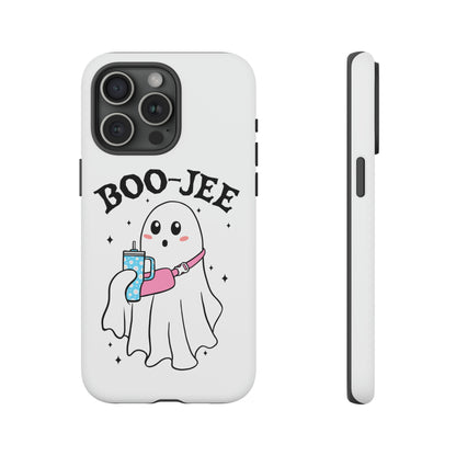 Boo Jee Ghost Phone Case, Halloween Cell Phone Case, Cute iPhone 15 Case