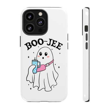 Boo Jee Ghost Phone Case, Halloween Cell Phone Case, Cute iPhone 15 Case