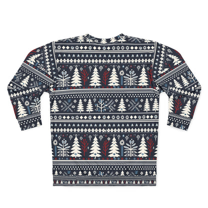 Fair Isle Christmas Sweatshirt for Men Holiday Sweater Scandinavian Sweatshirt Gift