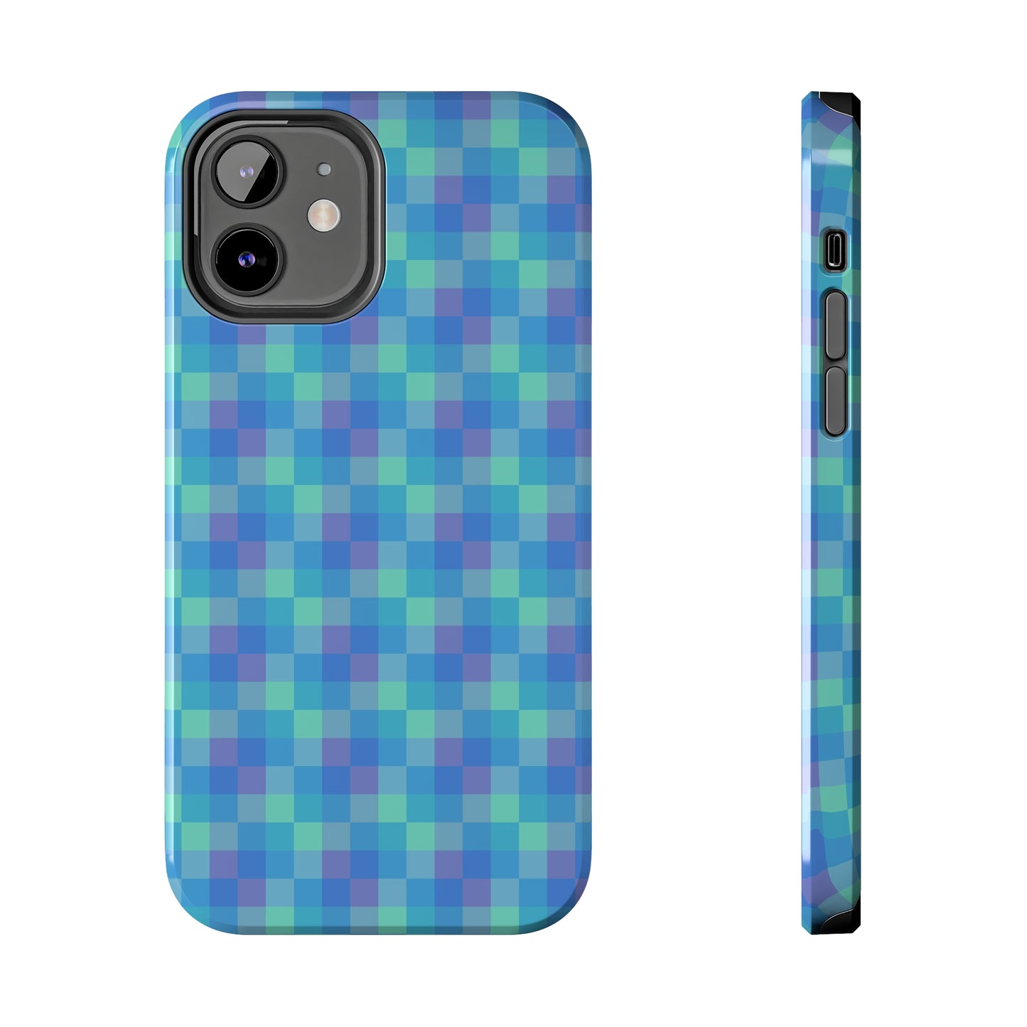 Blue Abstract Tough Phone Case, Cute Cool Trendy Biodegradable Phone Case