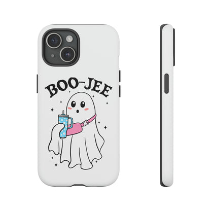 Boo Jee Ghost Phone Case, Halloween Cell Phone Case, Cute iPhone 15 Case