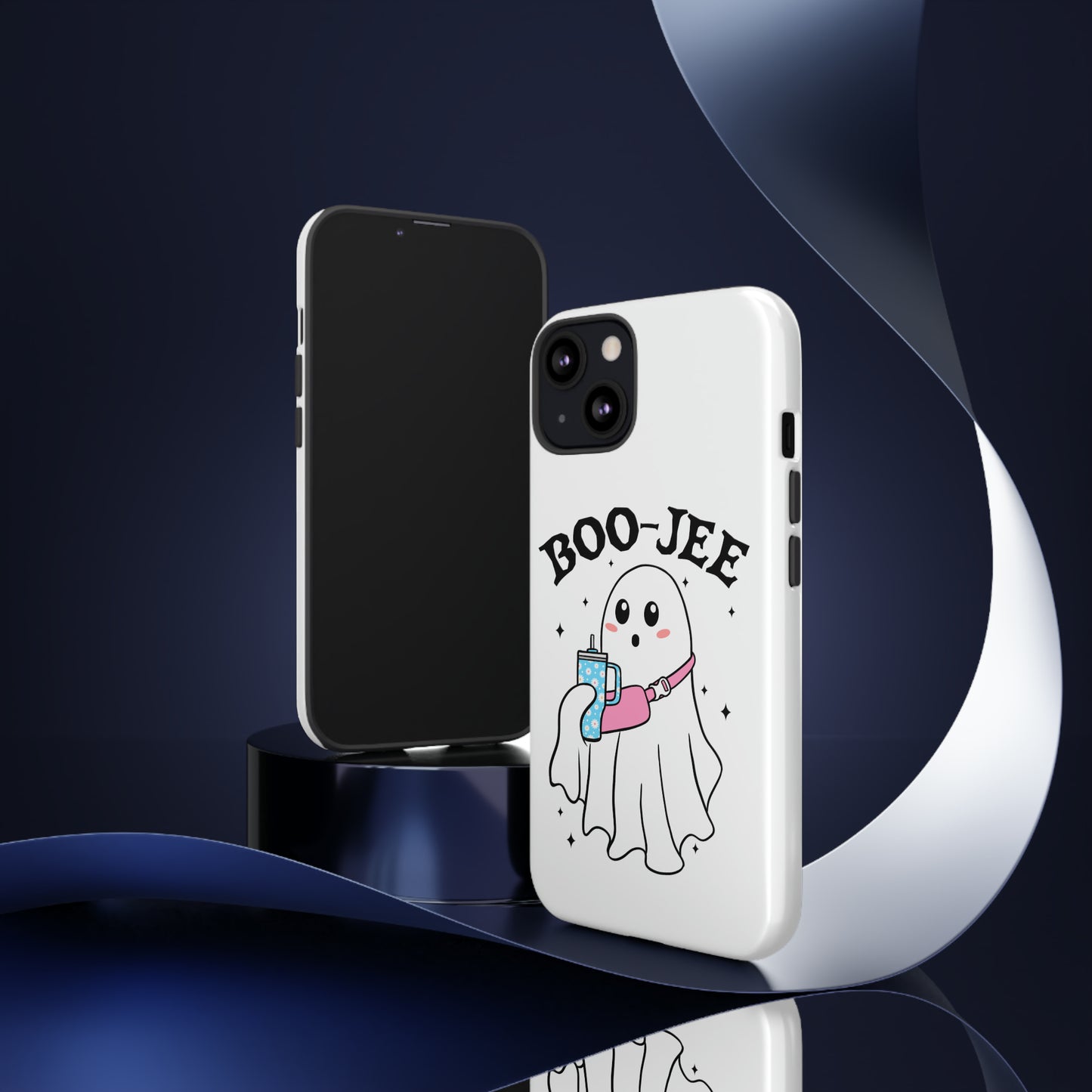 Boo Jee Ghost Phone Case, Halloween Cell Phone Case, Cute iPhone 15 Case