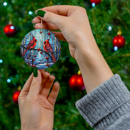 Ceramic Ornament - Cardinal Christmas Ornament-Christmas Decor