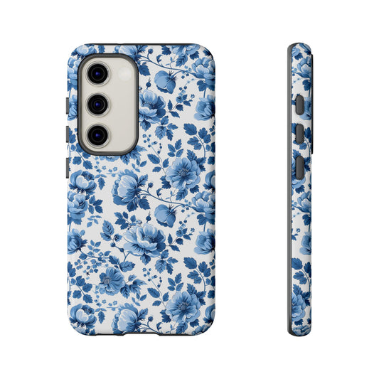 Phone Case - Blue Floral French Cottagecore Tough Case