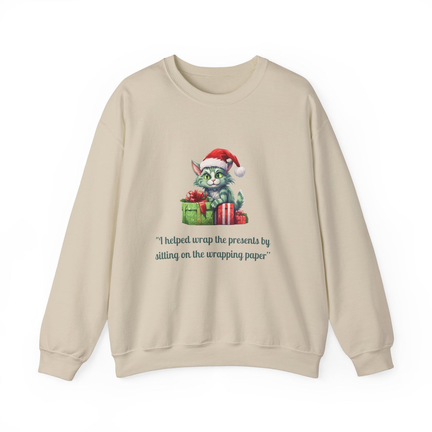 Funny Christmas Cat Sweatshirt - Christmas Crewneck- Holiday Sweatshirt