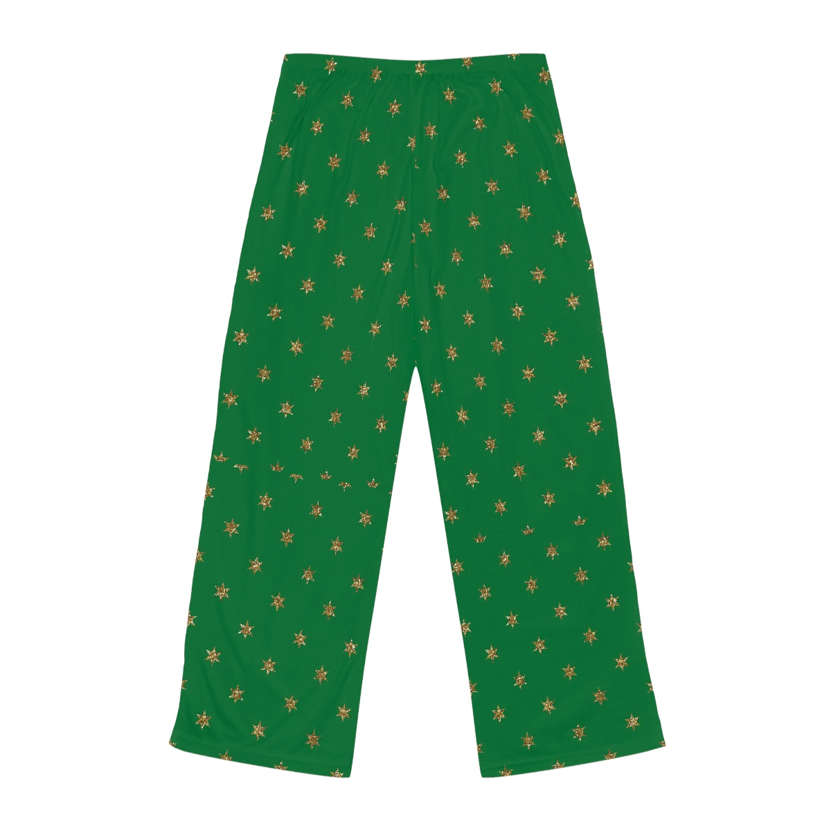 Women's Green Christmas Pajama Pants Loungewear, Cute Lounge Pants Holiday (AOP)