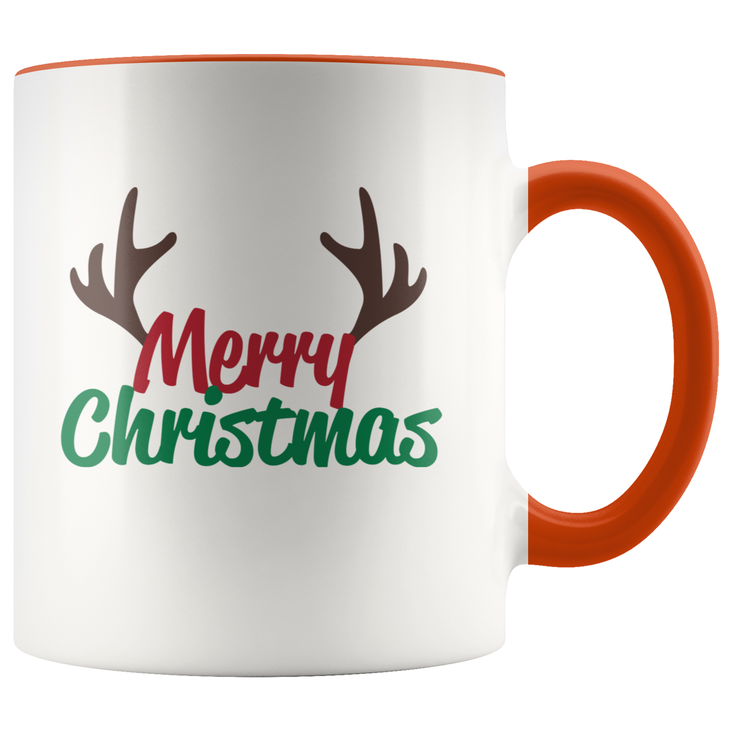 Merry Christmas Coffee Mug Deer Antlers Funny Holiday Mug Secret Santa Coworker gift