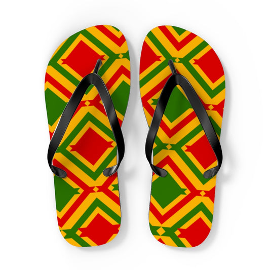 Juneteenth Flip Flops, Summer Slippers, Sandals, Shoes, Custom Flip Flops