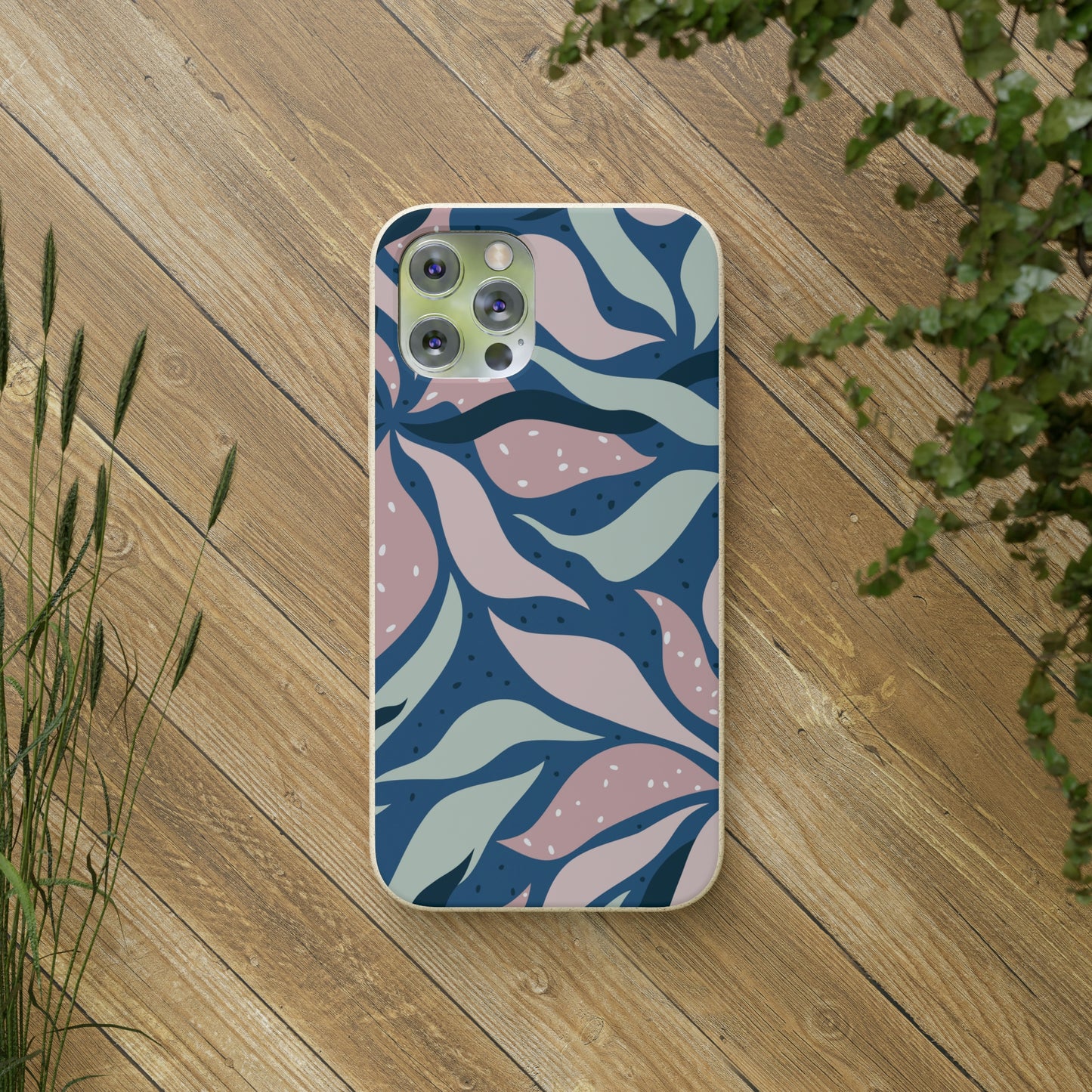 Floral Flower Tough Phone Case, Cute Cool Trendy Biodegradable Phone Case