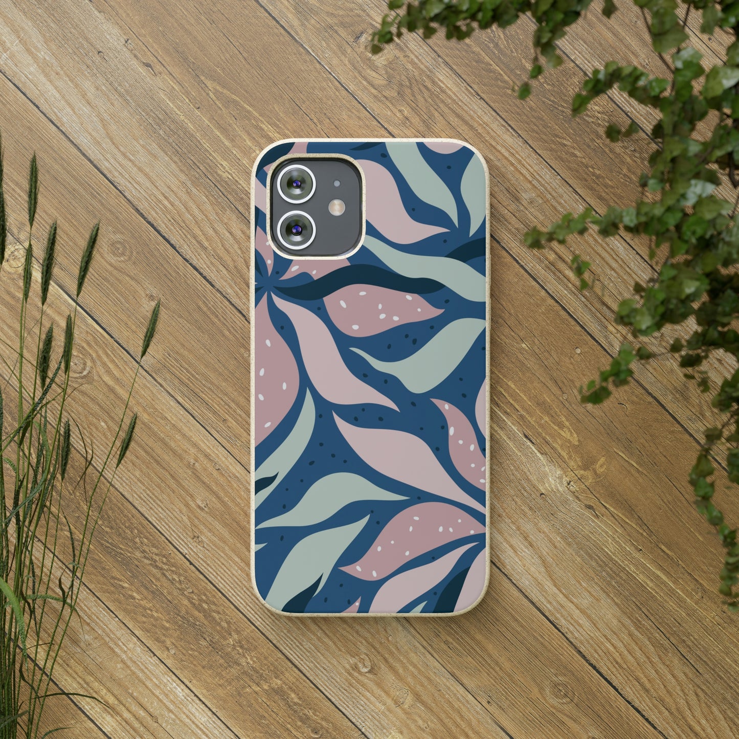 Floral Flower Tough Phone Case, Cute Cool Trendy Biodegradable Phone Case