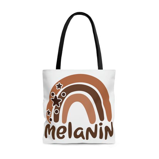 Melanin Rainbow Tote Bag, Canvas Tote Bag, Weekend Bag, Beach Overnight Travel Bag