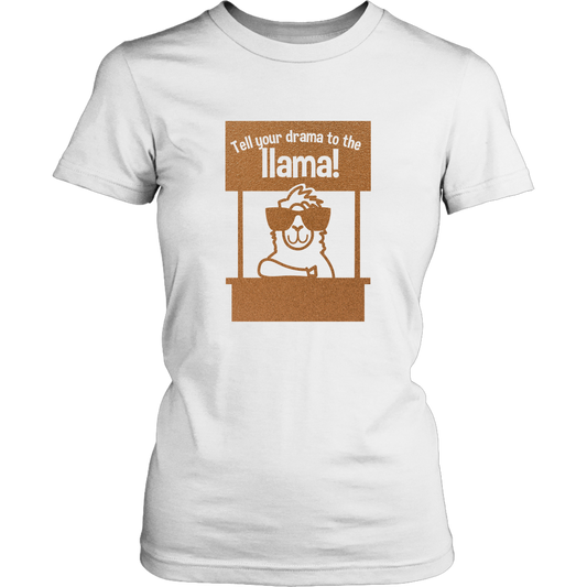 Funny Llama T-Shirt For Women Girls