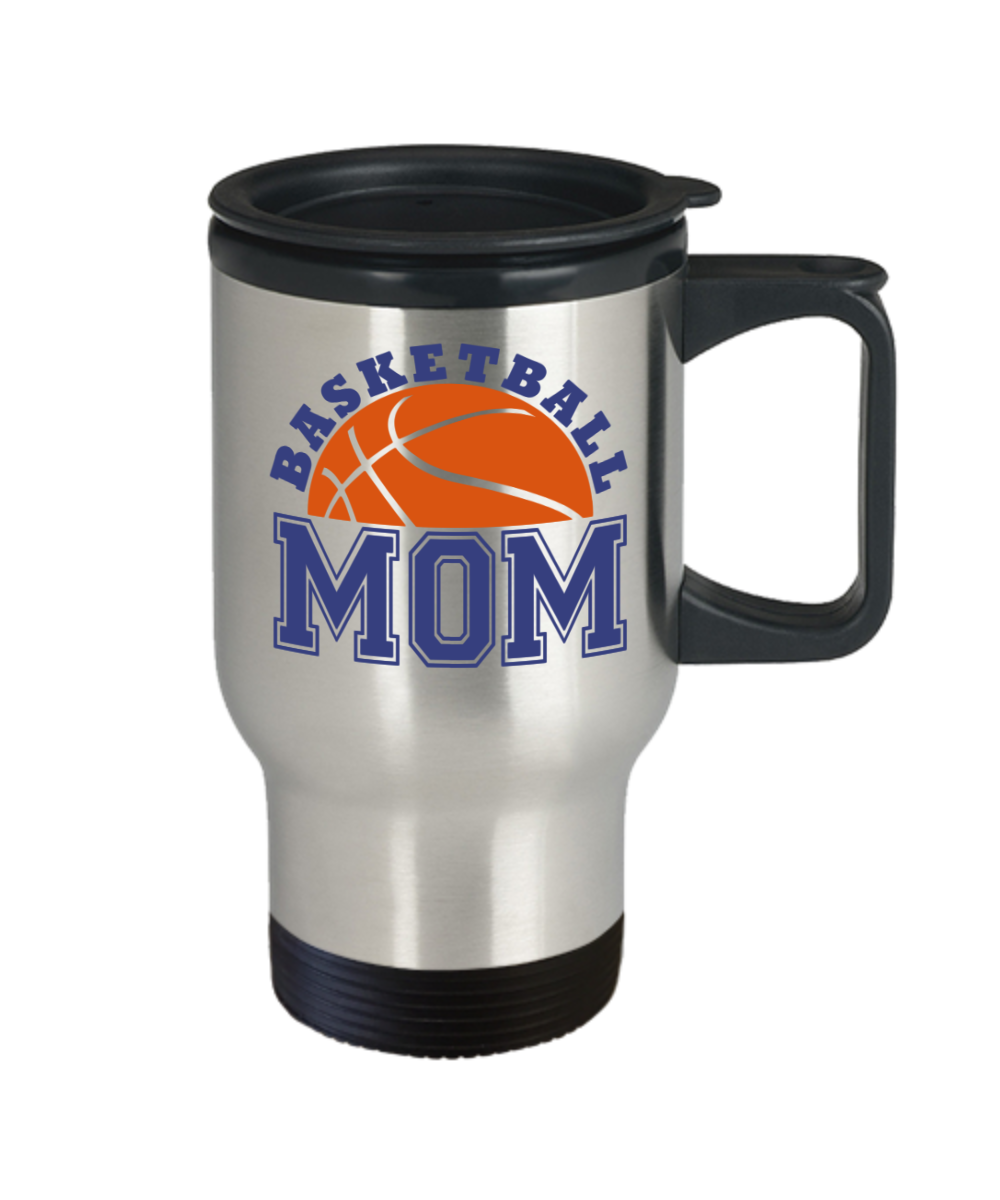 Basketball Mom Travel Coffee Mug Gift for Mom Coffee Lover