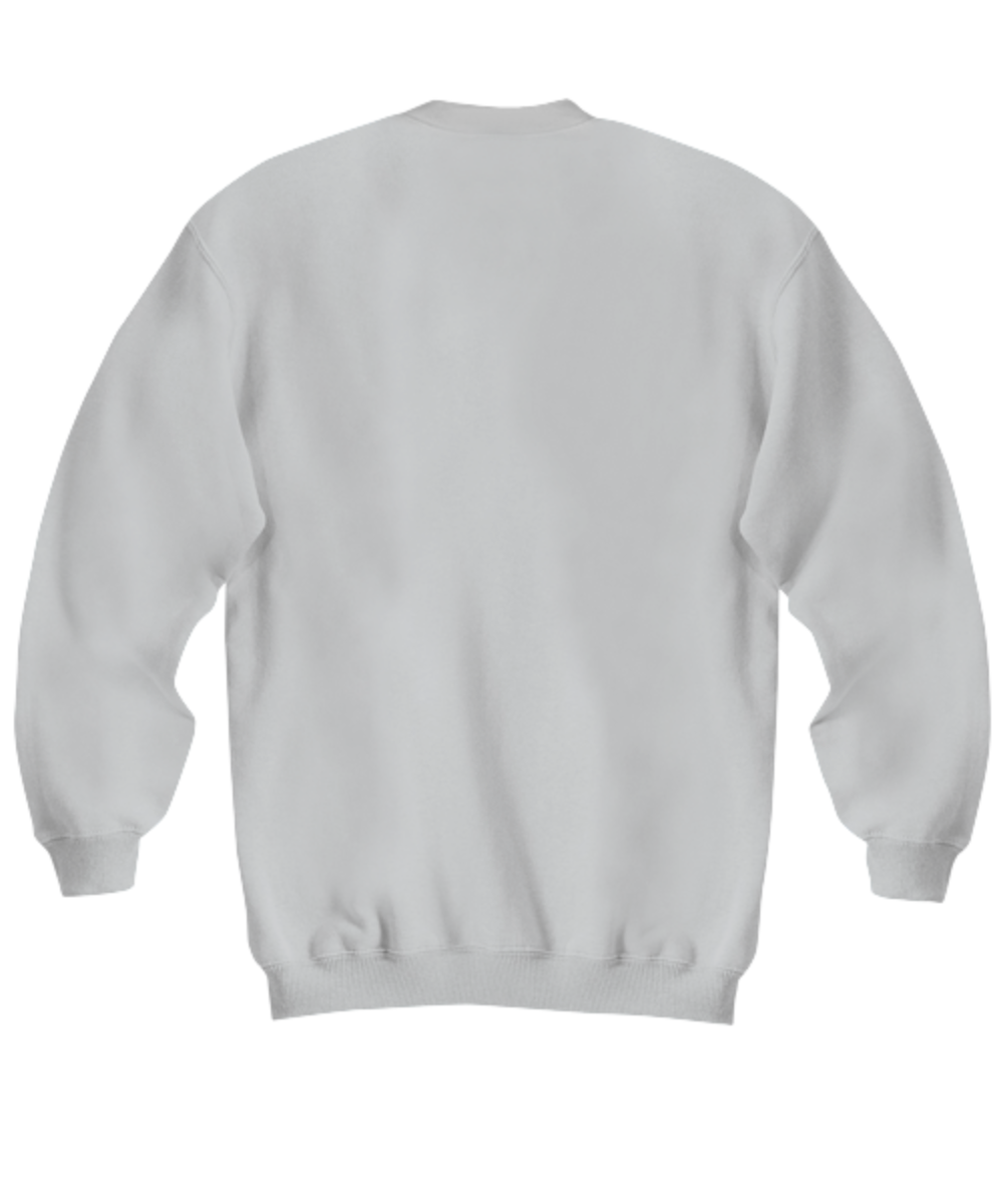 Sports Sweatshirt/Just Keep Playing Hockey/Gray/Gift For Hockey Fans Players