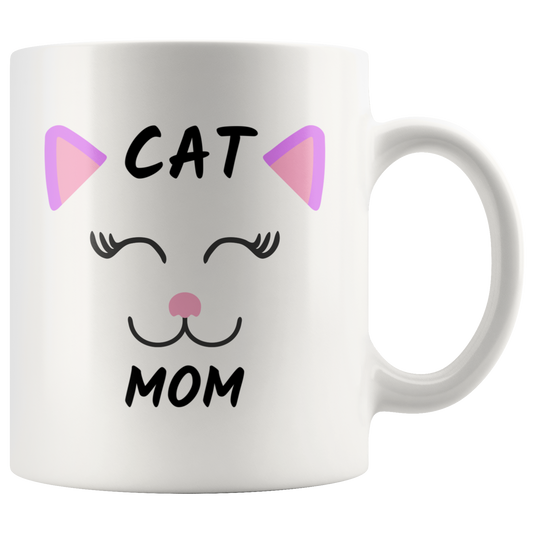 Cat mom Gift for women Coffee mug Cat lover Cute Cat gift  Cat lady owner Tea cup Custom Ceramic