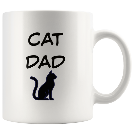 Cat Dad Coffee mug Gift for Him Dad Cat Lover Gift Cat Mug Cat Gift Funny Mug Custom