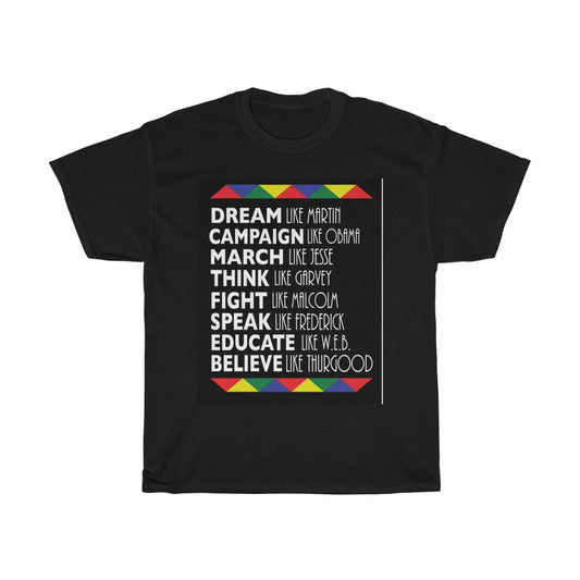 Black History Tee shirt African American Men Unisex Heavy Cotton T-shirt