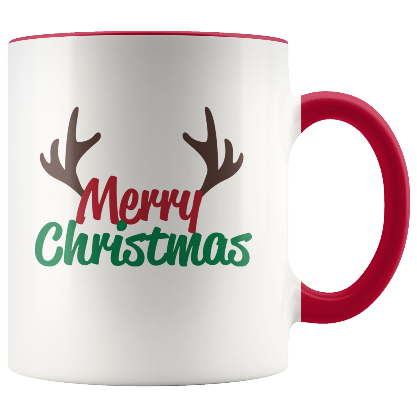 Merry Christmas Coffee Mug Deer Antlers Funny Holiday Mug Secret Santa Coworker gift