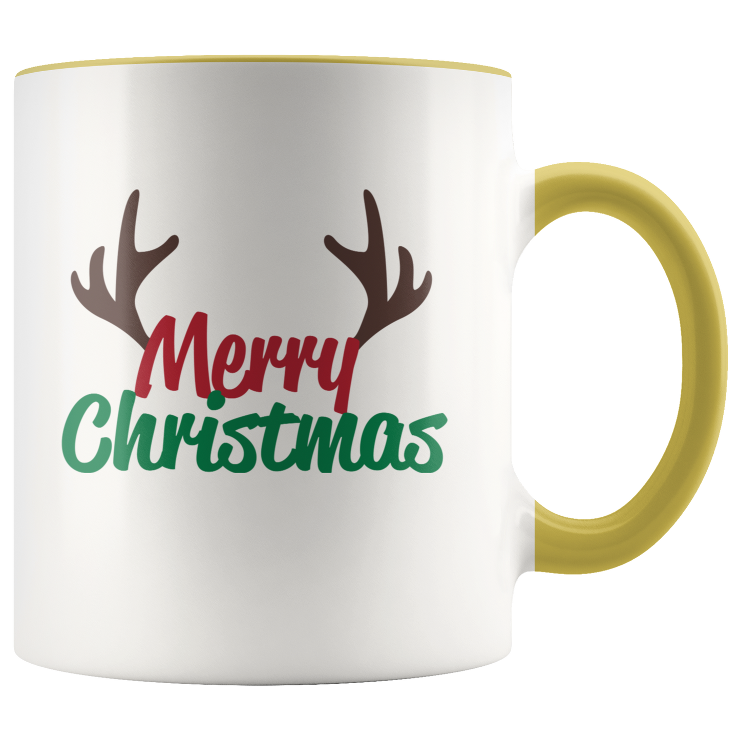 Merry Christmas Coffee Mug Deer Antlers Funny Holiday Mug Secret Santa Coworker gift