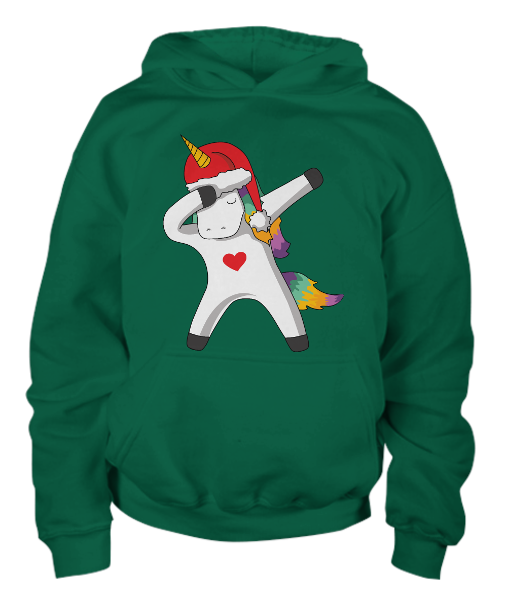 Dabbing Unicorn Hoodie Sweatshirt Kids Funny Christmas Hoodie Girls Shirt