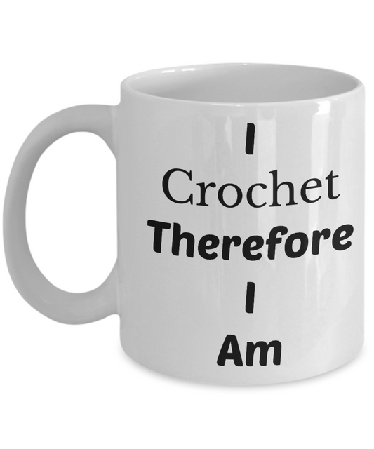 crocheting theme mugs