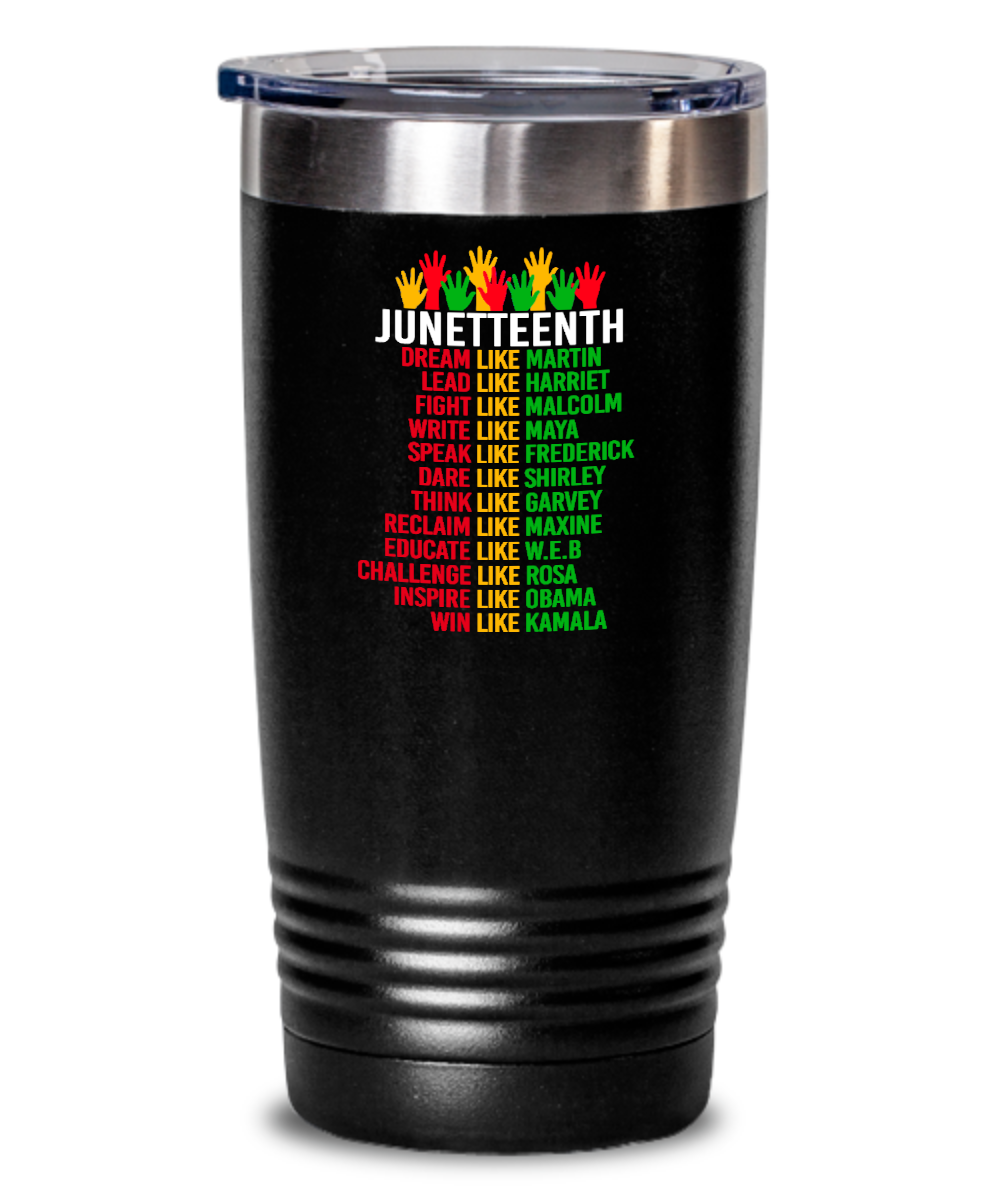 Juneteenth Tumbler Insulated Travel Mug Stainless