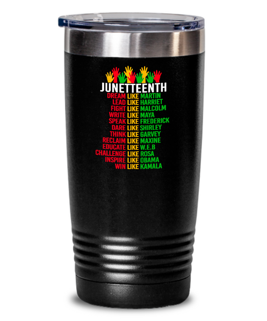 Juneteenth Tumbler Insulated Travel Mug Stainless