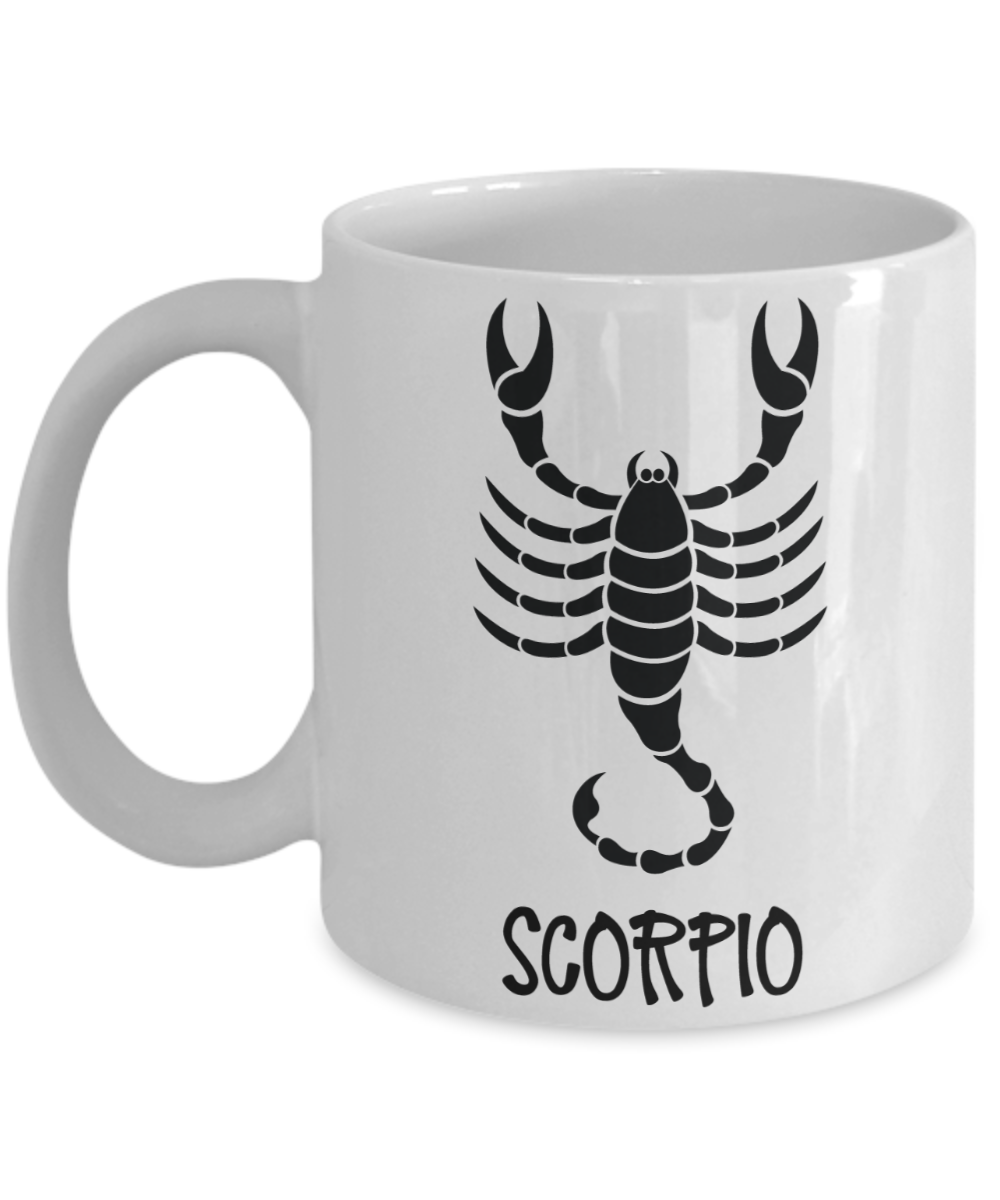 Zodiac coffee mug Scorpio tea cup gift astrology birthday signs mugs w ...
