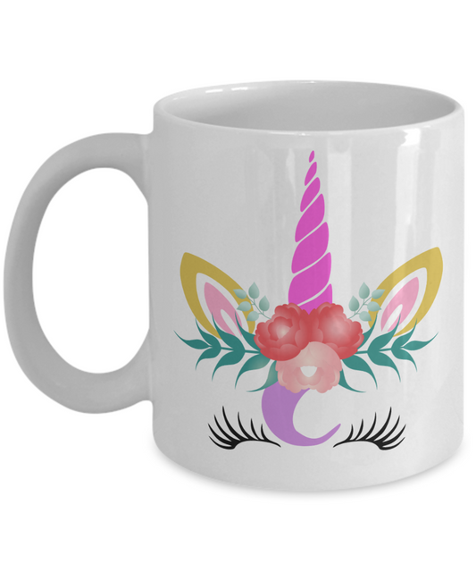 unicorn face coffee tea mug cup for women lovers cute unique 