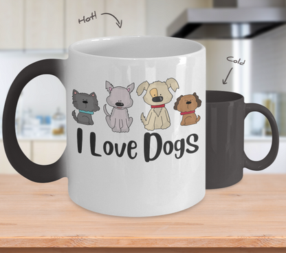 Dog Lover Gift I Love Dogs Coffee Mug Custom Mug