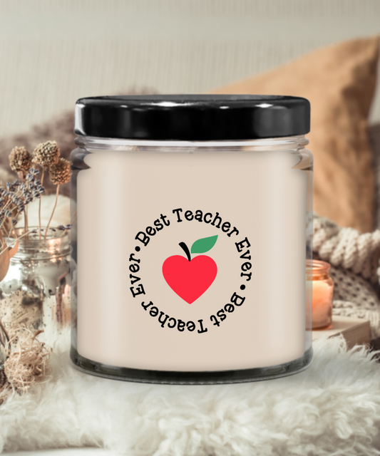 Candle Gift for Teacher Best Teacher Soy Vanilla